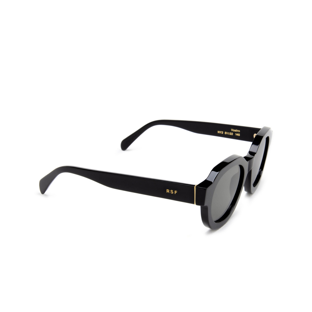 Retrosuperfuture VOSTRO Sunglasses NY2 Black - three-quarters view