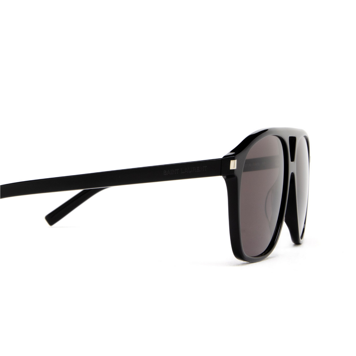 Occhiali da sole Saint Laurent SL 596 DUNE 001 Black - anteprima prodotto 3/4