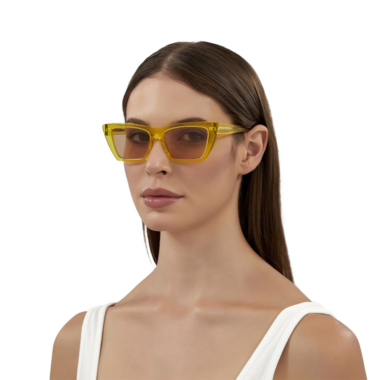 Saint Laurent SL 276 MICA Sunglasses 027 yellow - 5/5