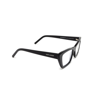 Saint Laurent MICA Korrektionsbrillen 001 black - Dreiviertelansicht