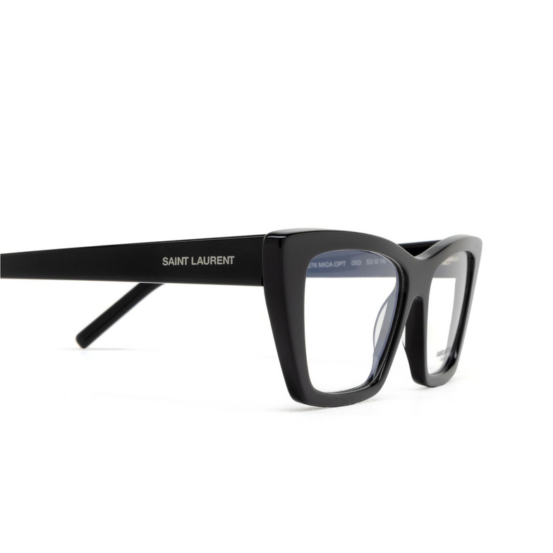 Saint Laurent SL 276 MICA Eyeglasses 003 black - 3/4