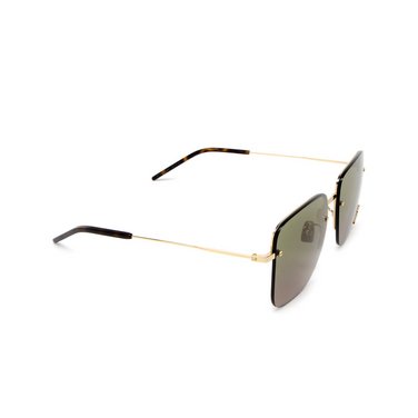 Gafas de sol Saint Laurent SL 312 M 003 gold - Vista tres cuartos