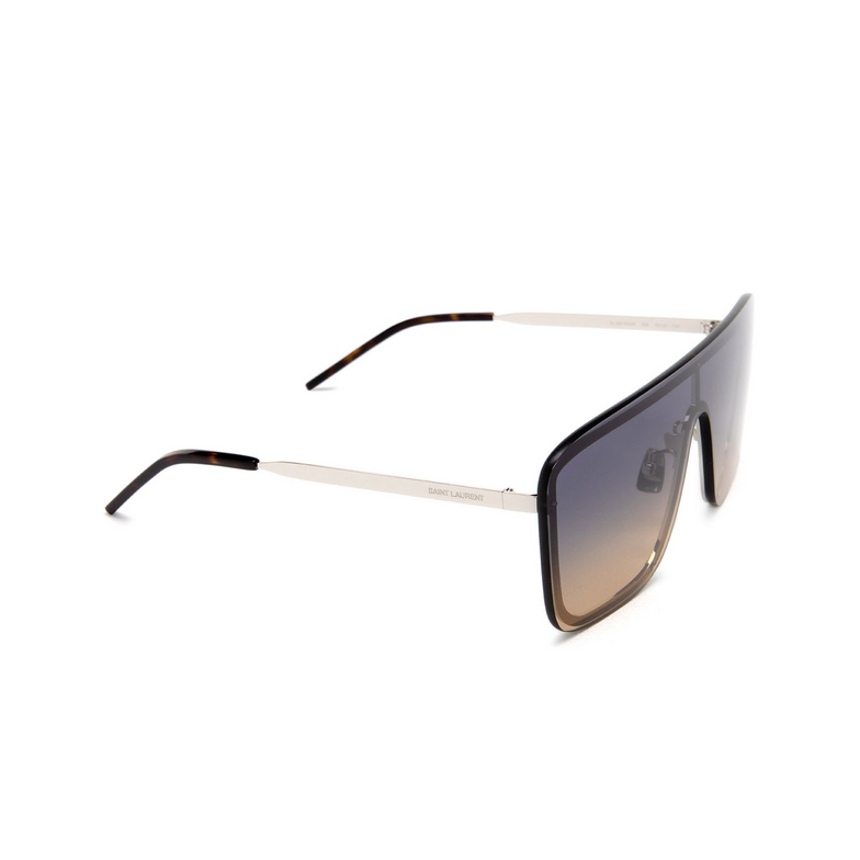 Saint Laurent SL 364 MASK Sunglasses 009 silver - 2/5