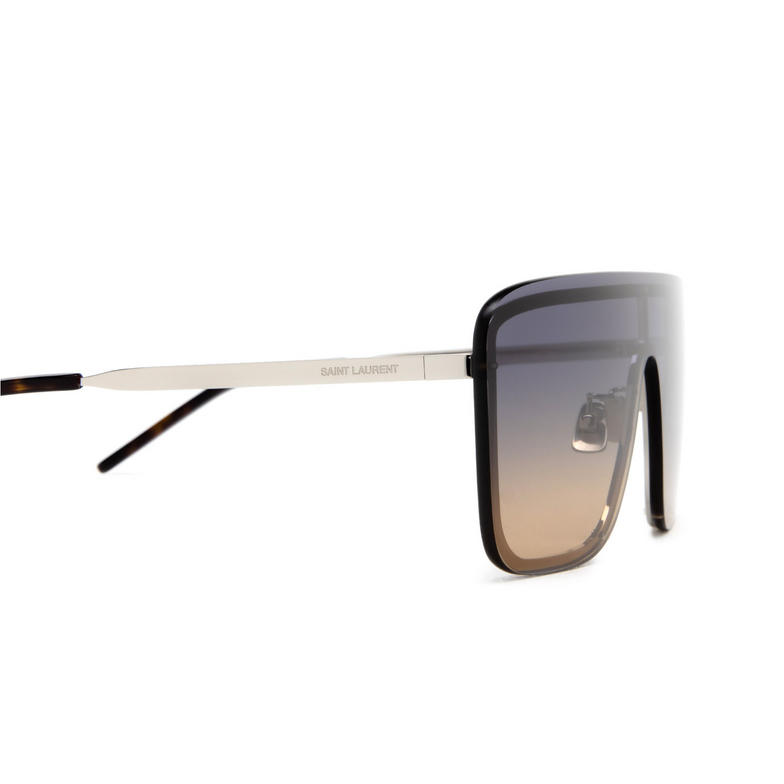 Saint Laurent SL 364 MASK Sunglasses 009 silver - 3/5