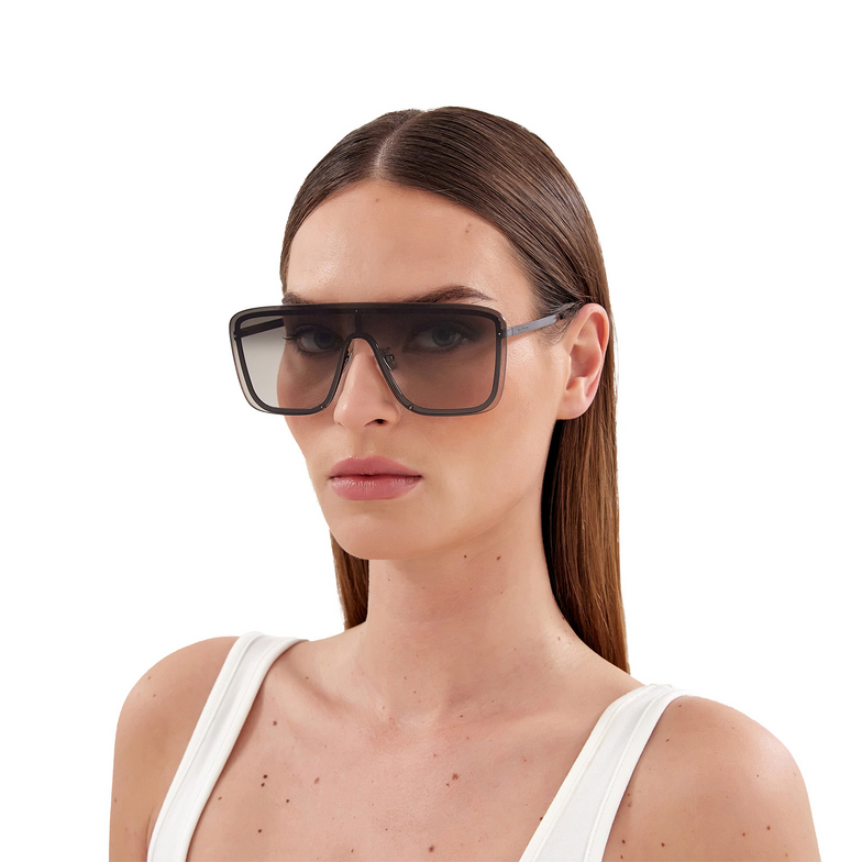 Occhiali da sole Saint Laurent SL 364 MASK 014 gunmetal - 5/5