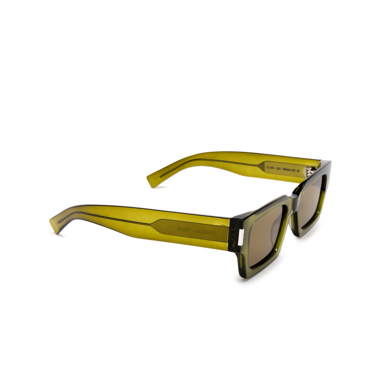 Saint Laurent SL 572 Sunglasses 005 green - 2/4