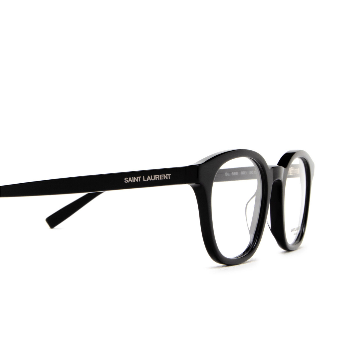 Saint Laurent SL 588 Eyeglasses 001 Black - product thumbnail 3/4