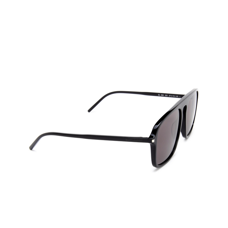 Saint Laurent SL 590 Sunglasses 001 black - 2/4