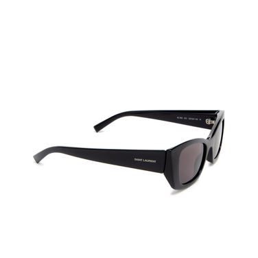 Saint Laurent SL 593 Sunglasses 001 black - three-quarters view