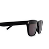 Saint Laurent SL 598 Sunglasses 001 black - product thumbnail 3/4