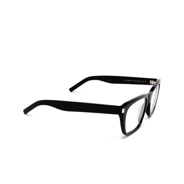 Saint Laurent SL 598 Eyeglasses 001 black - three-quarters view