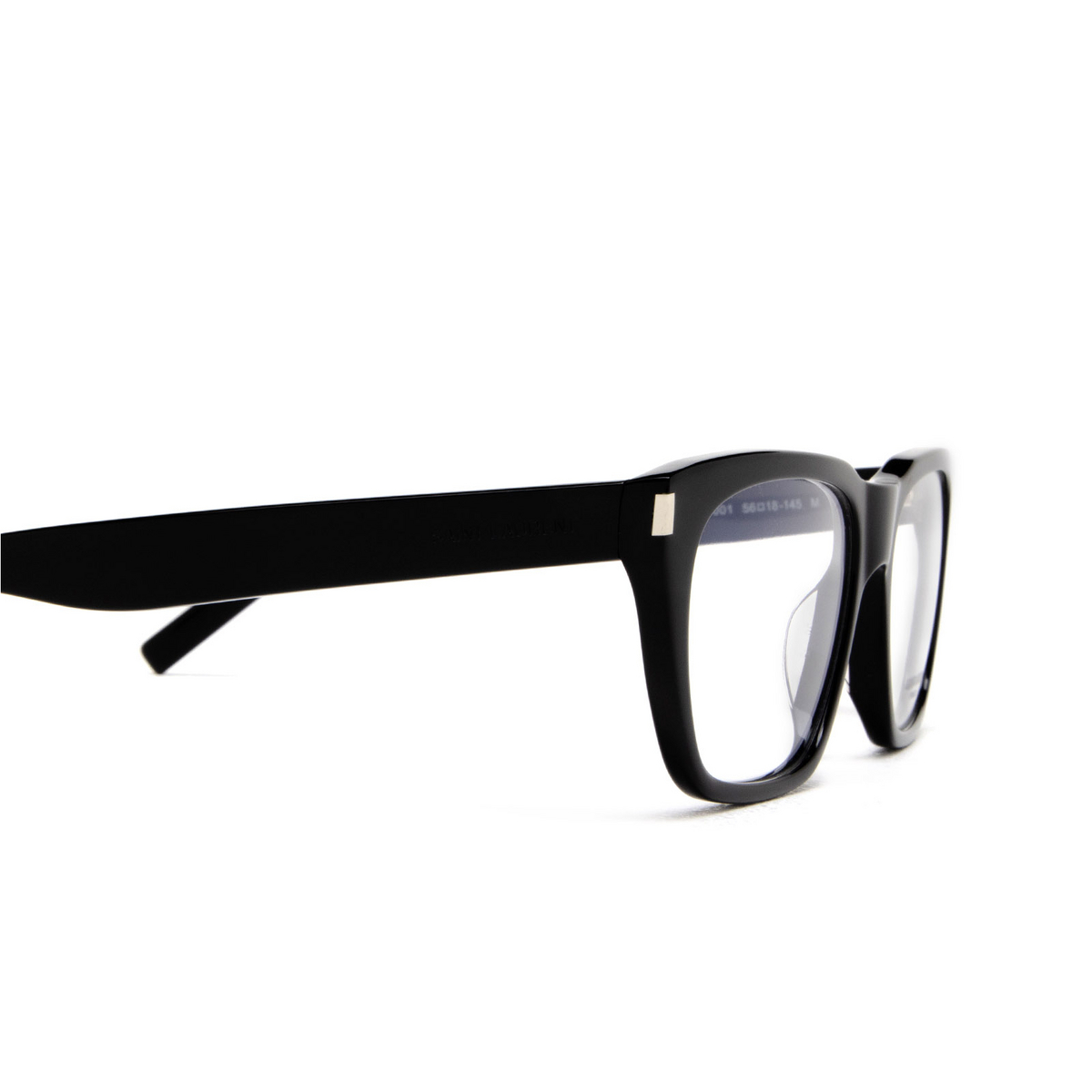Saint Laurent SL 598 Eyeglasses 001 Black - 3/4