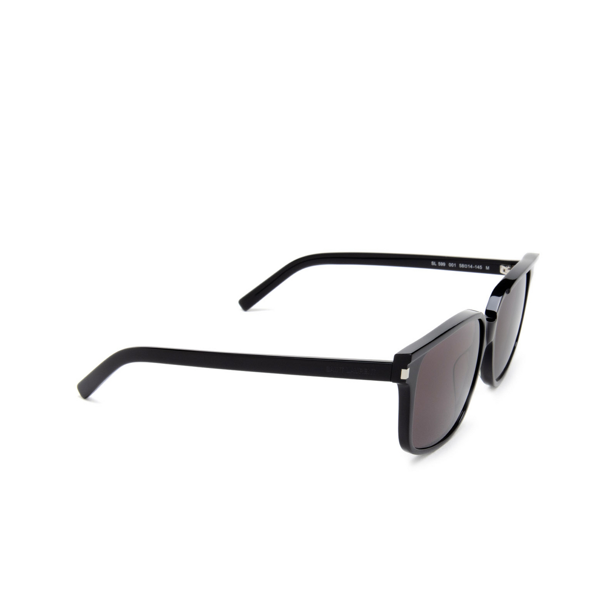 Saint Laurent SL 599 Sunglasses 001 Black - three-quarters view