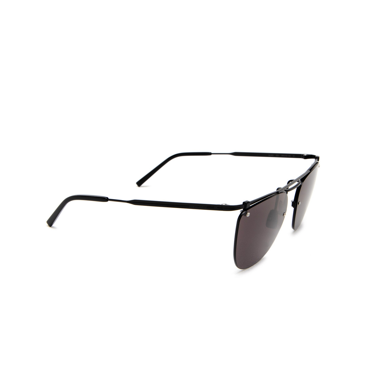 Saint Laurent SL 600 Sunglasses 001 Black - three-quarters view