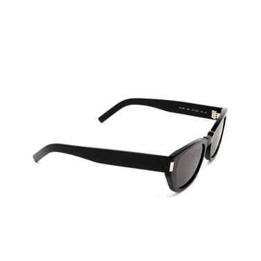 Saint Laurent SL 601 Sunglasses 001 black - three-quarters view