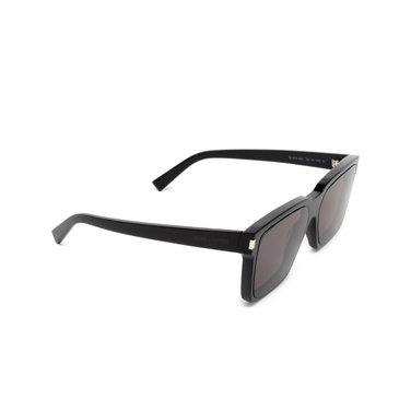Saint Laurent SL 610 Sunglasses 001 black - three-quarters view