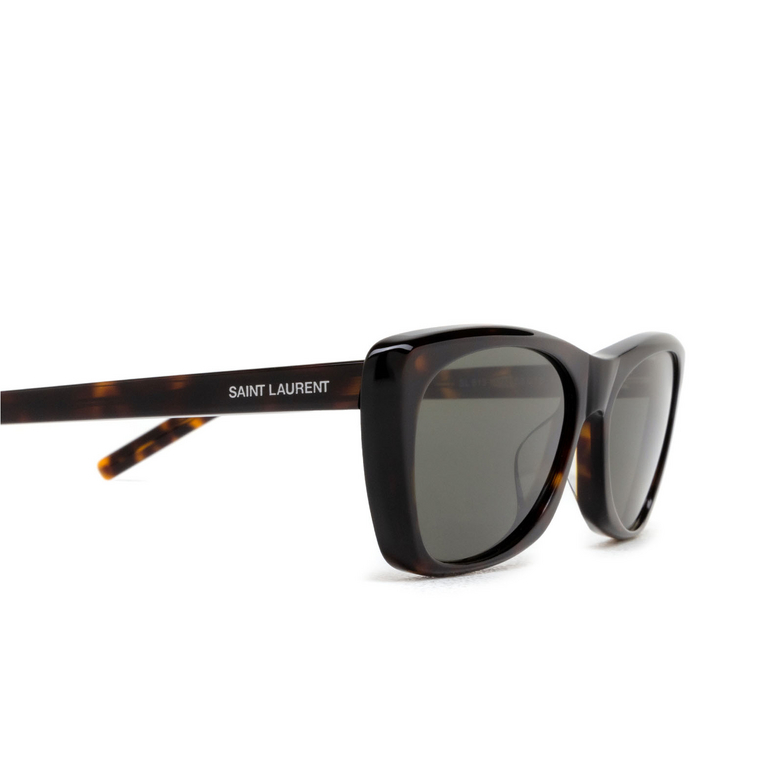 Saint Laurent SL 613 Sunglasses 002 havana - 3/4