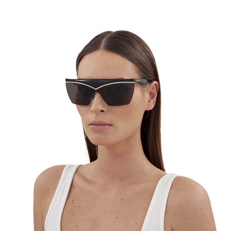 Saint Laurent SL 614 MASK Sunglasses 001 black - 5/5