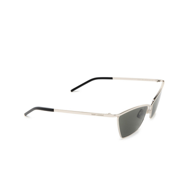 Saint Laurent SL 637 Sunglasses 002 silver - three-quarters view
