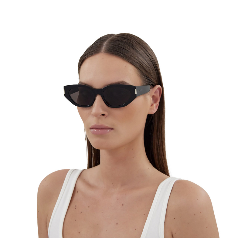 Saint Laurent SL 638 Sunglasses 001 black - 5/5