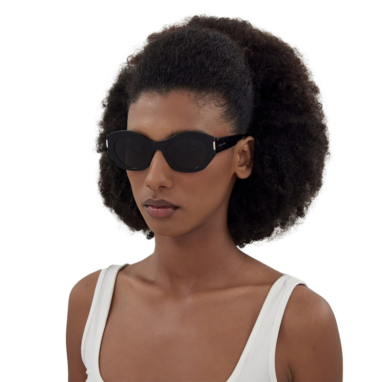 Saint Laurent SL 639 Sunglasses 001 black - 5/5