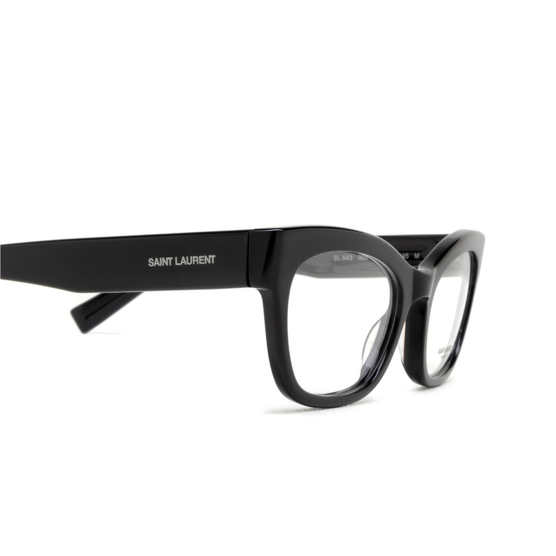 Saint Laurent SL 643 Eyeglasses 005 black - 3/4