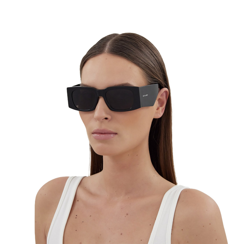 Saint Laurent SL 654 Sunglasses 001 black - 5/5