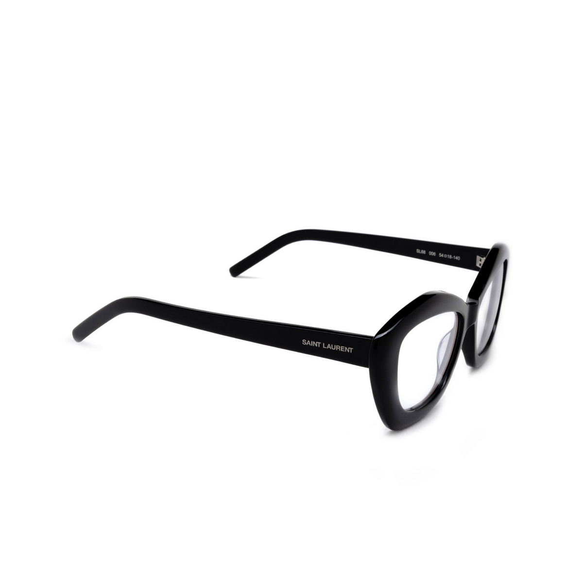 Saint Laurent SL 68 Sunglasses 006 Black - three-quarters view