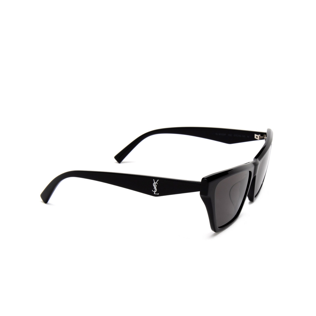 Saint Laurent SL M103/F Sunglasses 002 Black - three-quarters view