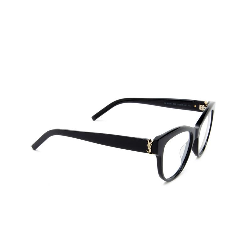 Saint Laurent SL M108 Eyeglasses 002 black - 2/4