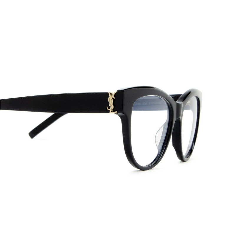 Saint Laurent SL M108 Eyeglasses 002 black - 3/4