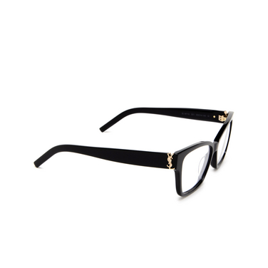 Saint Laurent SL M116 Eyeglasses 001 black - three-quarters view
