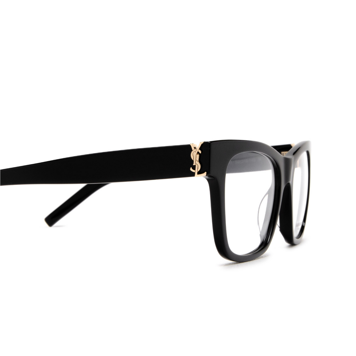 Saint Laurent SL M118 Eyeglasses 001 Black - 3/4