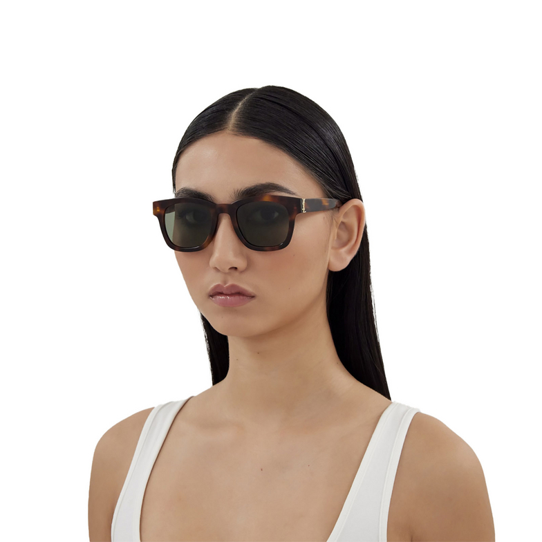 Saint Laurent SL M124 Sunglasses 002 havana - 5/5
