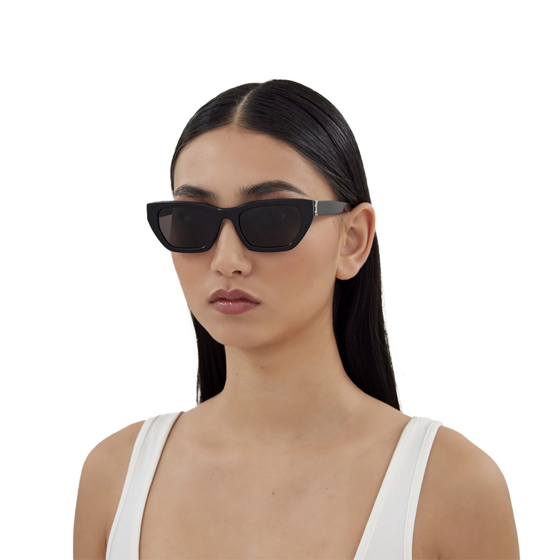 Saint Laurent SL M127/F Sunglasses 001 black - 5/5