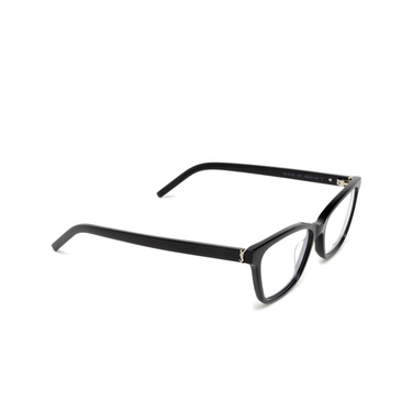 Saint Laurent SL M128 Eyeglasses 001 black - three-quarters view
