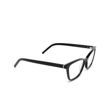 Saint Laurent SL M128 Eyeglasses 005 black - three-quarters view