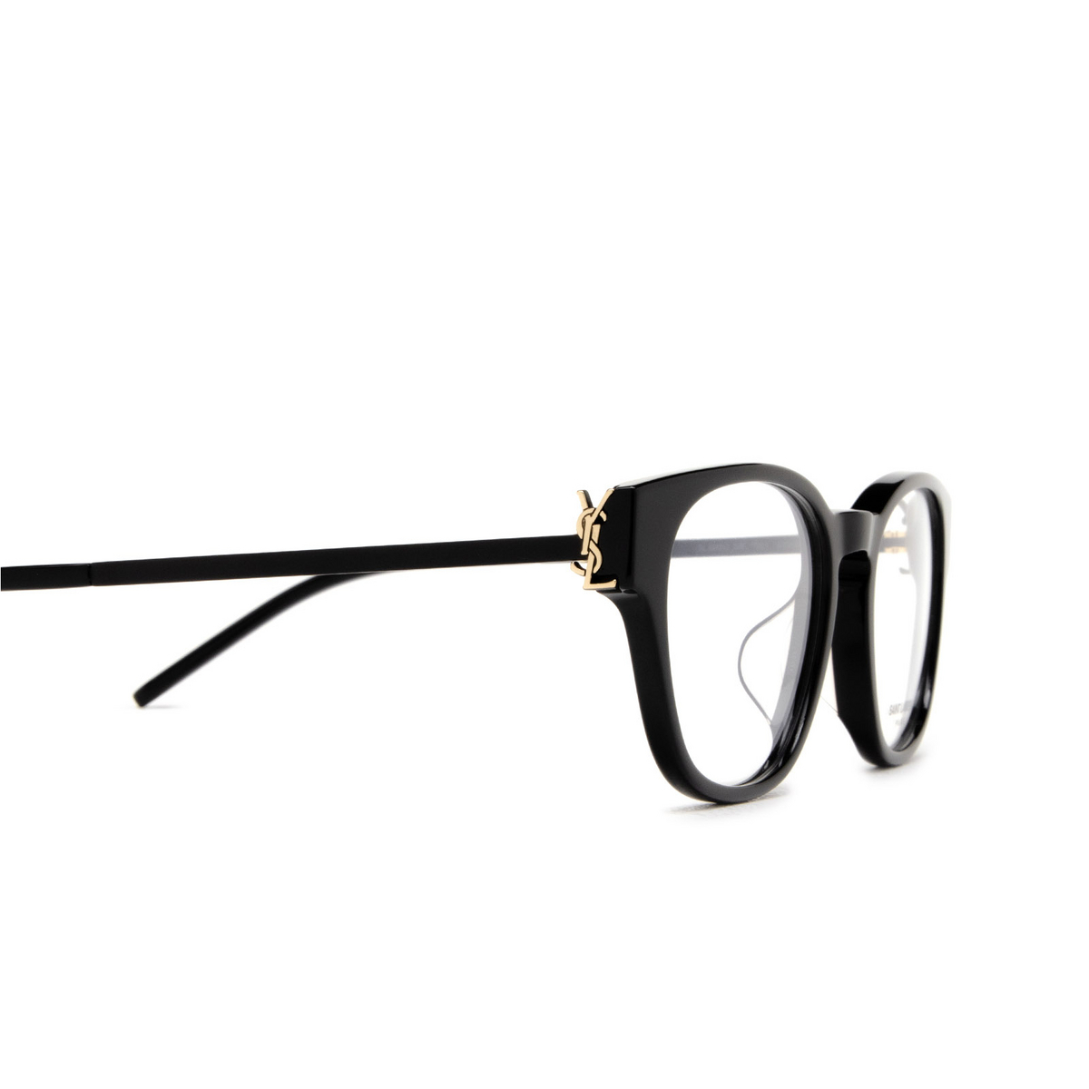 Saint Laurent SL M48O_D/F Eyeglasses 001 Black - product thumbnail 3/4