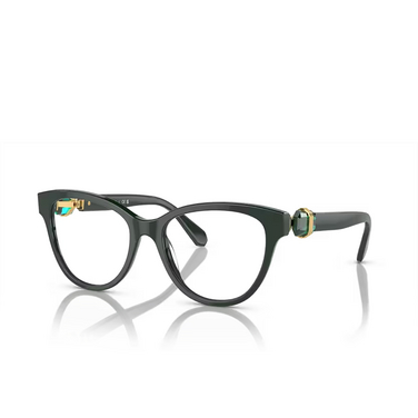 Swarovski SK2004 Eyeglasses 1026 dark green - three-quarters view