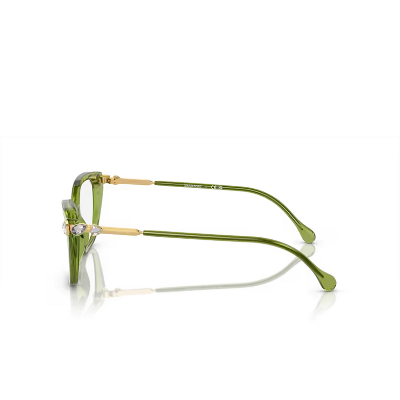 Occhiali da vista Swarovski SK2011 3002 trasparent green - 3/4