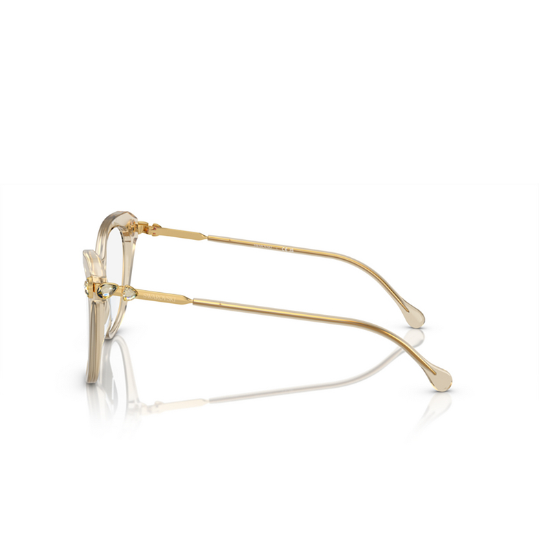 Swarovski SK2012 Eyeglasses 3003 transparente beige - 3/4