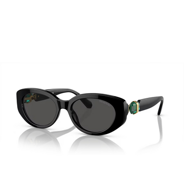 Swarovski SK6002 Sunglasses 100187 black - three-quarters view