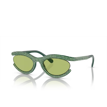 Gafas de sol Swarovski SK6006 103430 green - Vista tres cuartos