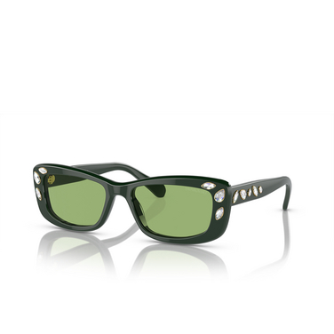 Swarovski SK6008 Sunglasses 1026/2 dark green - three-quarters view