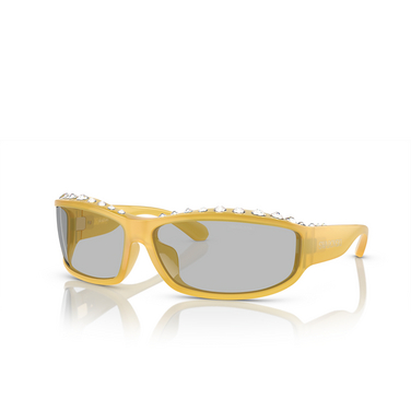 Swarovski SK6009 Sunglasses 103087 opal light topaz - three-quarters view