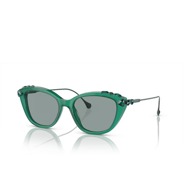 Gafas de sol Swarovski SK6010 2003/1 opal green - Vista tres cuartos