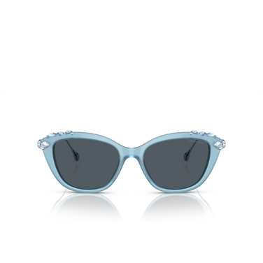 Gafas de sol Swarovski SK6010 200487 opal light blue - Vista delantera