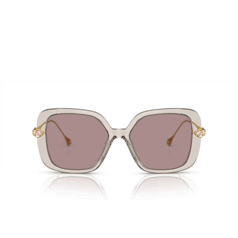 Swarovski SK6011 Sunglasses 3003LA transparent light brown - 1/4