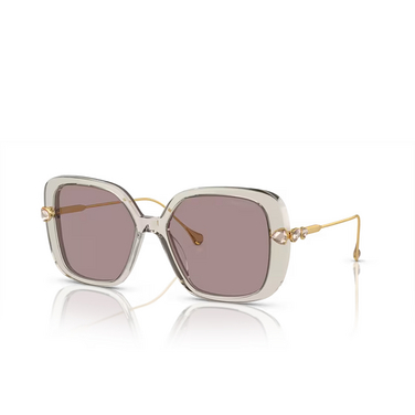 Swarovski SK6011 Sunglasses 3003LA transparent light brown - three-quarters view