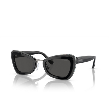 Gafas de sol Swarovski SK6012 101087 black / grey - Vista tres cuartos